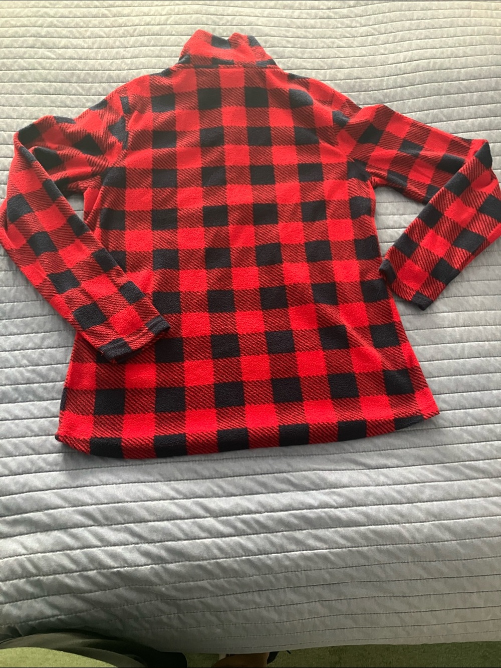 Avalanche Red and Black Plaid Fleece Pullover - Picture 7 of 7